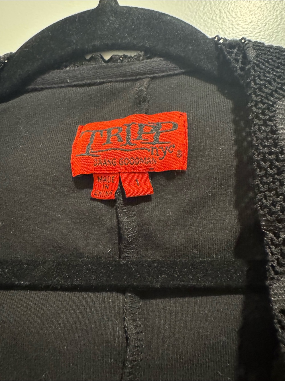 Tripp Skull Mesh Hooded Zip Jacket - Black - Picture 2 of 6